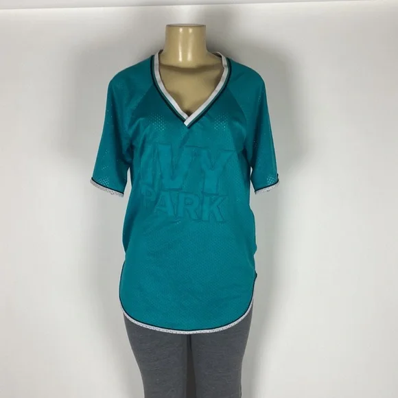 IVY PARK Tops Ivy Park Jersey Beyonce Jayz Hip Hop Mesh Vneck